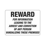 Reward For Info Leading To Arrest Of  Person 10" x 14" Sign